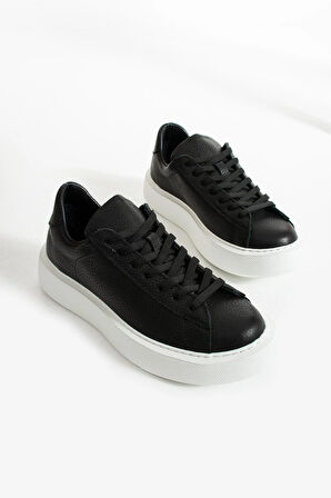 Kadın Hakiki Deri Sneaker Siyah