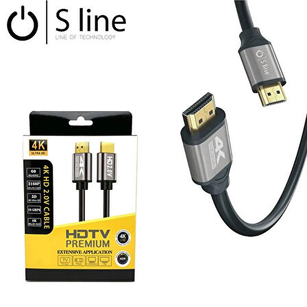 Sline 20 metre 4K HDMI Kablo Erkek-Erkek K:20