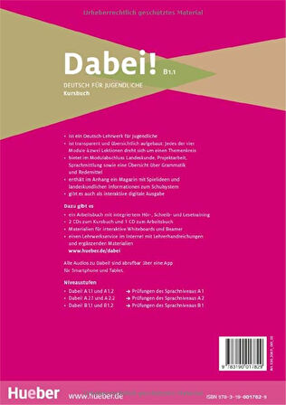 Dabei! B1.1:Kursbuch und Arbeitsbuch mit AR