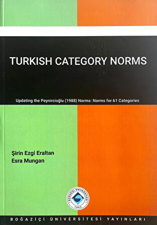 Turkish Category Norms