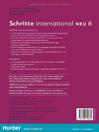 Schritte International 6 Neu B1.2 Kurs Und Arbeitsbuch mit Audios online