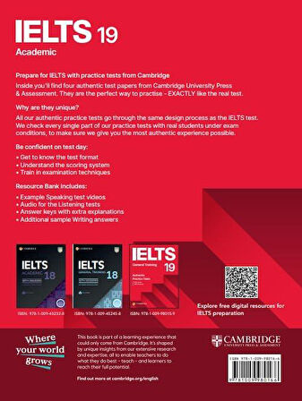 IELTS 19 Academic Student's Book with Answers with Audio with Resource Bank (IELTS Practice Tests)