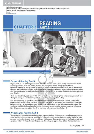 The Cambridge Guide to OET Nursing Student's Book with Audio and Resources Download