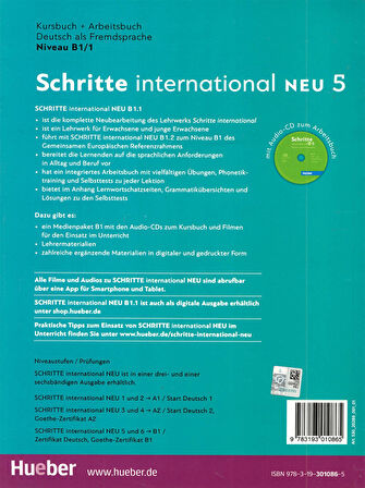 Schritte International 5 Neu B1.1 Kurs Und Arbeitsbuch + CD-ROM 