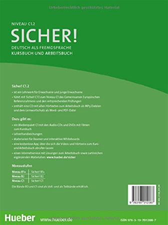 Sicher! C1/2: Deutsch als Fremdsprache / Kurs- und Arbeitsbuch mit CD-ROM zum Arbeitsbuch