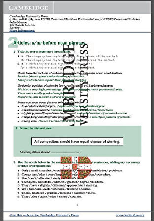 IELTS Common Mistakes For Bands 6.0-7.0. Advanced