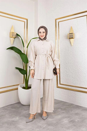 6034 Bağıcıklı Pantolonlu Aerobin Takım