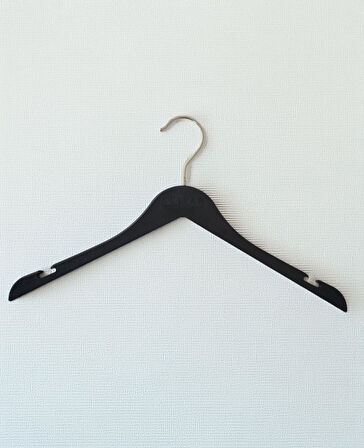 KULVAR TREND Yazılı 10 'lu Ahşap Görünümlü Elbise Gömlek Kaban Mont Askısı