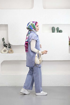 7411 Apoletli Cepli Kot Takım