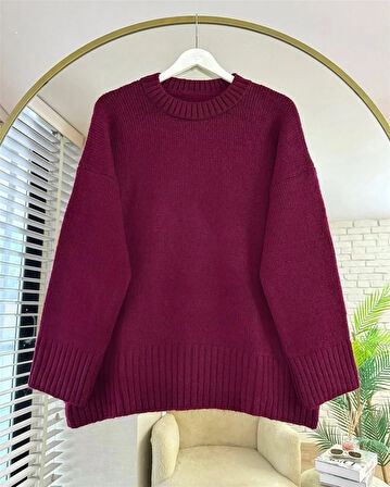 TT4481-Z Bisiklet Yaka Triko Kazak