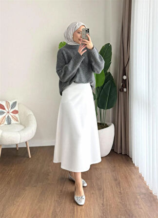 TT4481-Z Bisiklet Yaka Triko Kazak