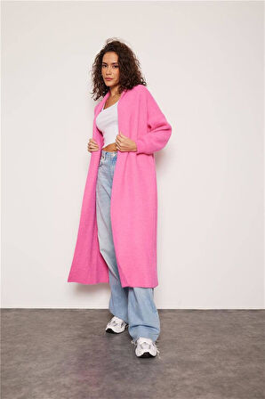 92476 Şal Yaka Düşük Omuz Sakal Kumaş Hırka