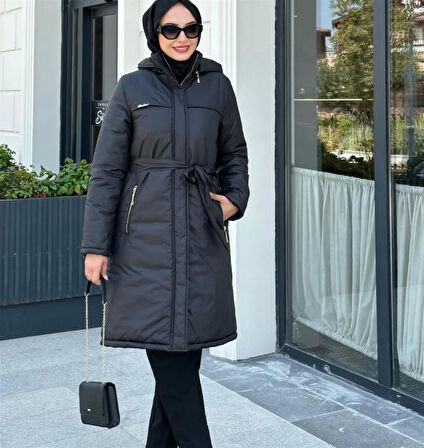 7623 Kapşonlu Kuşaklı Kaban