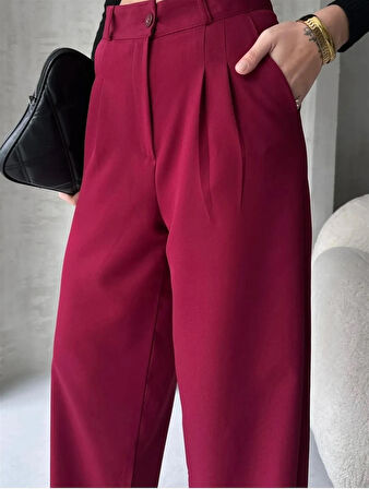 2028 Tek Düğmeli Duble Palazzo Pantolon
