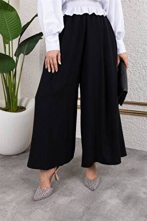 6137 Beli Lastikli Etek Görünümlü Pantolon