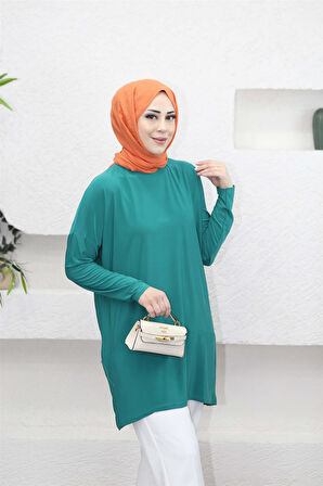 1280 Bisiklet Yaka Makas Tunik