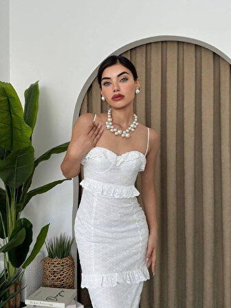 Lere Ip Askılı Elbise