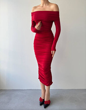 Dakota Drapeli Elbise