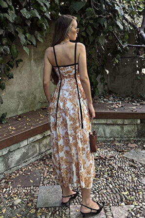 Biyeli Elbise - Taş