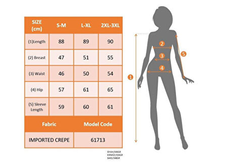 Kadın Uzun Kollu V Yakalı Kısa Ithal Krep Elbise