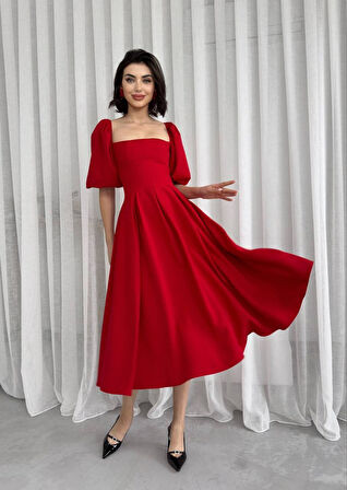 Benjamin Çan Etekli Midi Boy Elbise