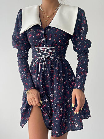 Dreamy İp Detaylı Mini Elbise