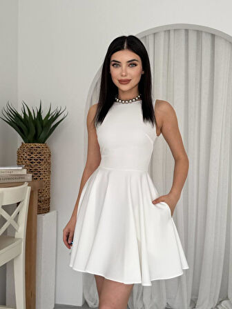 Berl Cep Detaylı Elbise