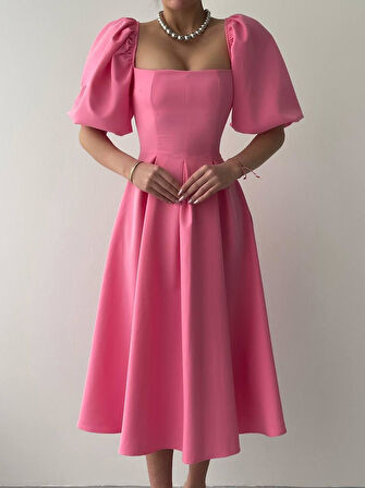 Benjamin Çan Etekli Midi Boy Elbise