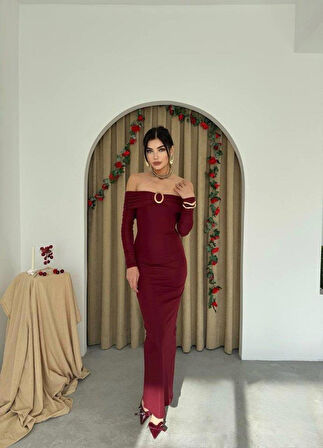 Maca Straplez Elbise