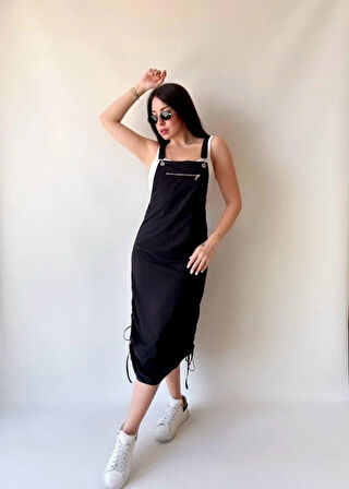 Kadın Paraşüt Kumaş Salopet Elbise Fırsat Ürün