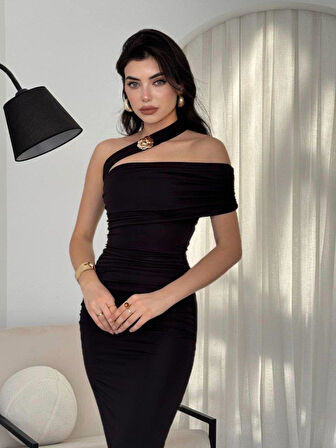 Reta Çapraz Omuz Elbise