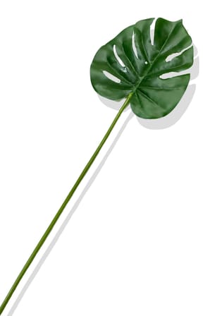 Yapay Tek Dal Monstera Yaprağı 68 Cm