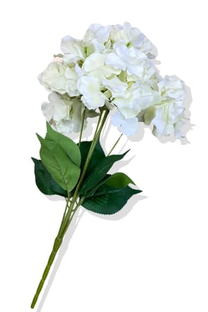 Yapay Beyaz Ortanca Demeti 35 Cm 5 Dal
