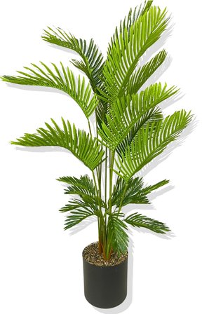 YAPAY AREKA 190 CM YAPAY AĞAÇ 4 GÖVDE 24 DAL 30X30 SİYAH SAKSI