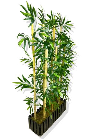 Bambu Seperatör 7 Adet Bambu Yoğun Yaprak 120 Cm ( 54x20x120)