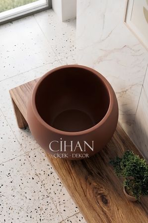 30 cm plastik küre çiçek saksısı