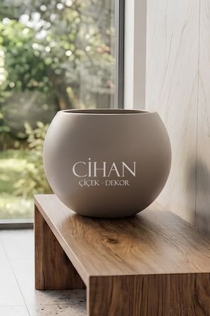 30 cm plastik küre çiçek saksısı