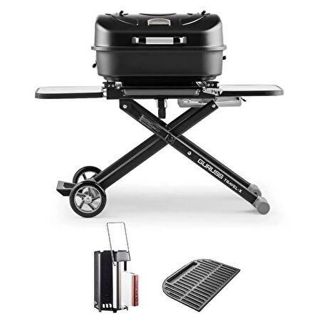 Guruss Travel-X Portatif Barbekü Tam Set | Kömürlü Mangal