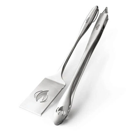 Napoleon Pro İkili Set Spatula, Maşa, Paslanmaz Çelik