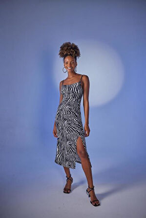 Markano Lotus Elbise Siyah