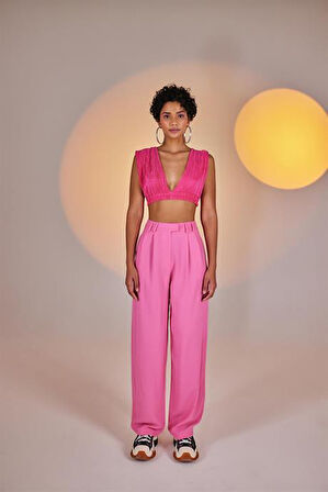 Markano Palasia Pantolon Pembe