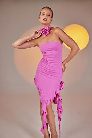 Markano Rosanna Elbise Pembe