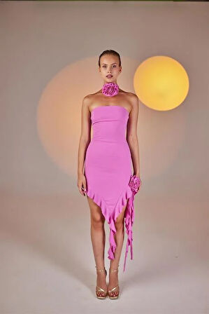 Markano Rosanna Elbise Pembe