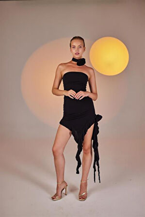 Markano Rosanna Elbise Siyah