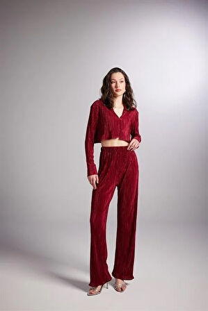 Markano Comfy Pantolon Bordo
