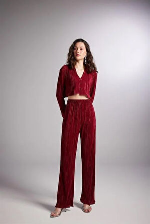 Markano Comfy Pantolon Bordo