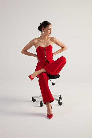 Markano Nia Pantolon Kırmızı