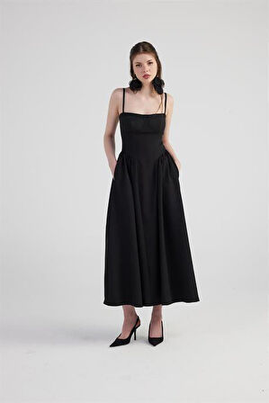 Markano Bridged Elbise Siyah