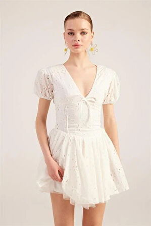 Markano Tina Elbise Beyaz