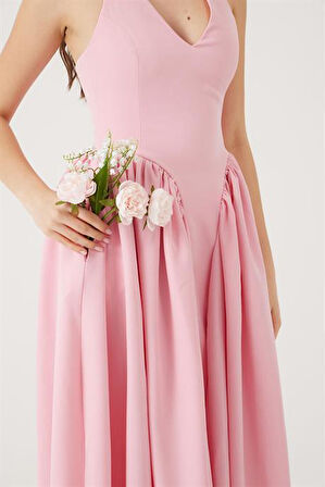 Markano Ophelia Elbise Pembe